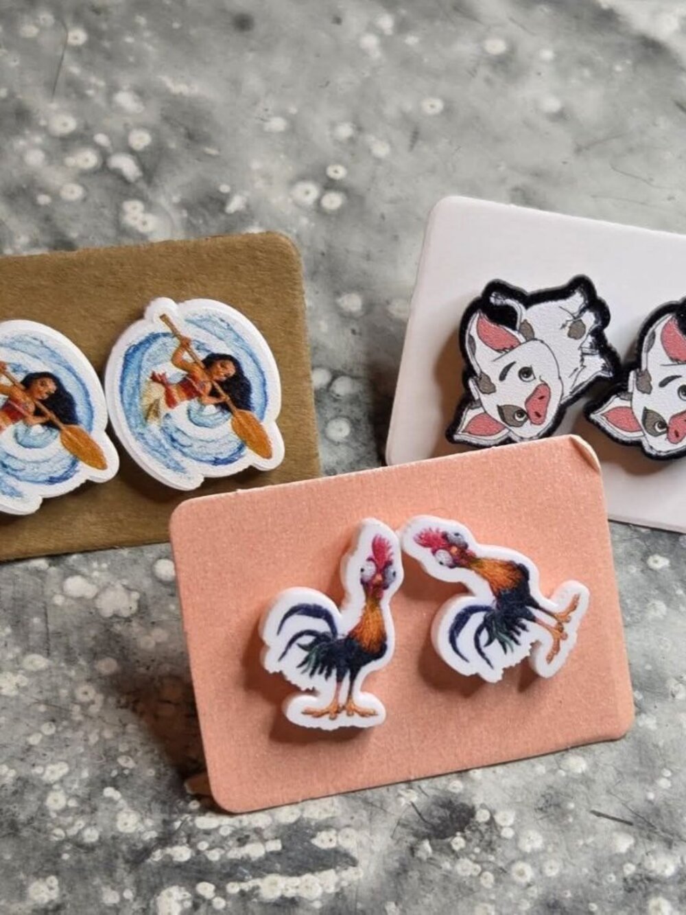 Moana Set of 3 Stud Earrings